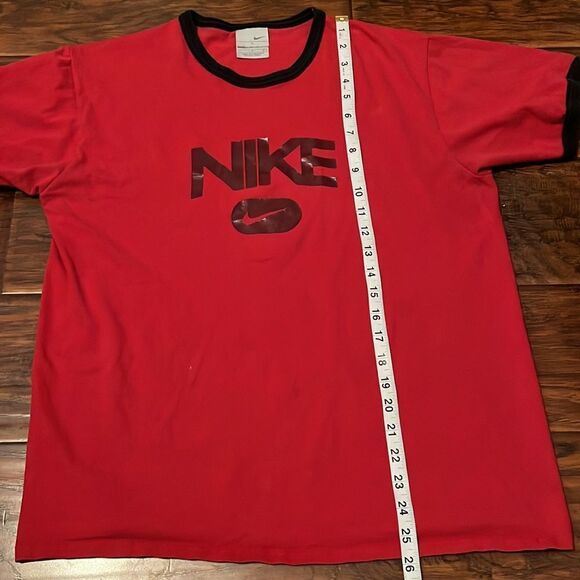 Y2K Nike Red & Black Ringer Shirt - Picture 6 of 12